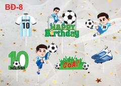 Set giấy bóng đá HD - cấu thủ áo xanh dương (số 10 MESSI).