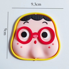 Tượng nhựa dẻo-BABY mập đeo kính đỏ.3459
