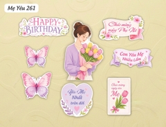 10 set giấy HD- Mẹ yêu 261 (mẹ áo tím ôm hoa).