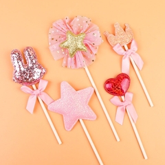 Set tim thỏ sao vương miện (vải).