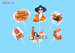 10 set giấy cô gái Hermes màu cam (HD).