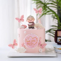 Set 5 bướm vải HỒNG.