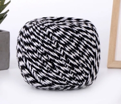 Cuộn dây cói TRẮNG-ĐEN (dày 1.5mm x dài 65m).