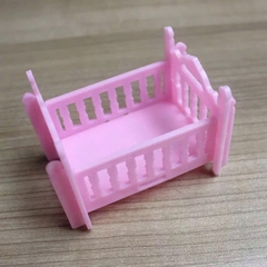 Cũi nhựa đồ chơi -HỒNG.