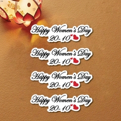 Set 40 bảng giấy Happy women's day 20-10 (kt 14cm).