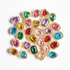 Túi 50 gam viên đá nhựa lấp lánh SIZE TO 1.6cm-2cm mix mẫu, mix màu  (khoảng 56-60 viên) (KHÔNG ĂN ĐƯỢC).