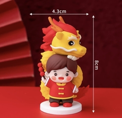 Tượng nhựa đẹp-Bé Trai và rồng.