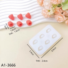 Khuôn silicon- 6 quả mâm xôi.