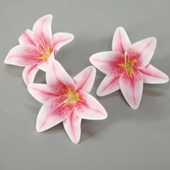 Hoa ly giả kt 14cm -màu hồng nhạt.