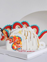 Tượng nhựa dẻo-Em bé và rồng.