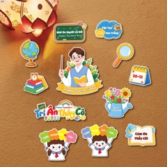 5 set giấy 20.11- thầy mẫu 10 (thầy áo xanh trắng và học sinh giơ hoa).