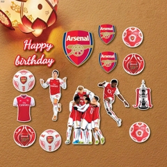 5 set giấy bóng đá - Arsenal (màu đỏ).