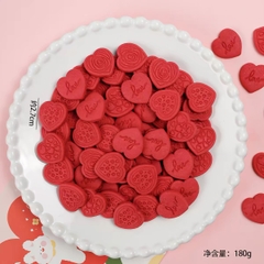 Bánh quy tim nhiều hình mix size NHỎ (gói 180gam)-MÀU ĐỎ.