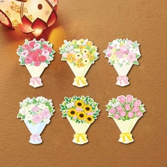 Combo 5 set giấy - 30 bó hoa mix mẫu kt 8cm.