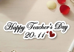 Set 50 bảng giấy ngày nhà giáo việt nam Happy Teacher's day 20-11 (kt 15cm).