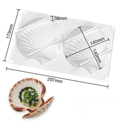 Khuôn silicon hình vỏ sò.