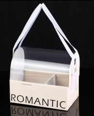 Set 10 hộp mica 2 ngăn ROMANTIC (vỏ hộp cán bóng mờ)-KEM.
