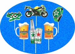 Set giấy bia ken xanh-xe máy-giày (HD).