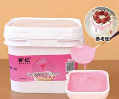 Paste socola phủ mặt bánh không cần làm nóng (hũ 1kg)-vị dâu (màu hồng).