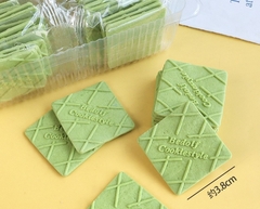 Bánh quy vuông -xanh trà xanh (gói 150gam).