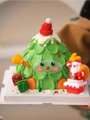Tượng ông già noel vác túi quà vàng (nhựa).