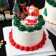 Tượng ông già noel vác túi quà vàng (nhựa).