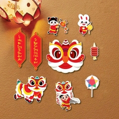 Combo 5 set trung thu SX 2026 - MẪU 13 (Múa lân câu đối).