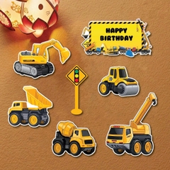 Combo 5 set giấy SX- xe công trình bảng HPBD.