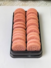 Khay 24 cặp bánh tròn (240gam) SM-HỒNG.