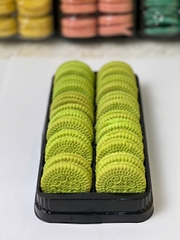 Khay 24 cặp bánh tròn (240gam) SM- xanh lá.