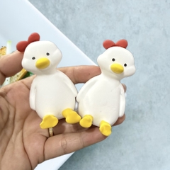 Set 5 vịt NGỒI (chất liệu đất nặn).