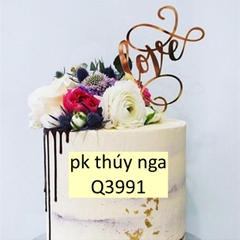 Set 10 Mica LOVE VÀNG