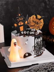 Tượng nhựa Halloween-ma trắng có đèn.