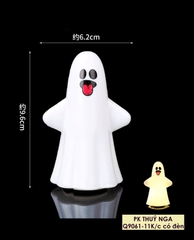 Tượng nhựa Halloween-ma trắng có đèn.