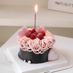 Vỉ 6 cây nến dài mạ nhiều màu.