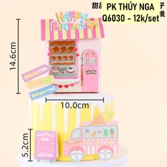 10 Set giấy hộp nhà và phụ kiện HỒNG.