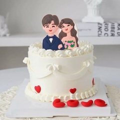 TUONG-Cô dâu chú rể hoa hồng (nhựa dẻo). T03  T77