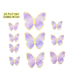 Set 10 bướm màu tím.