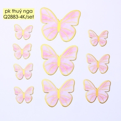 CAM-Set 10 bướm màu hồng.