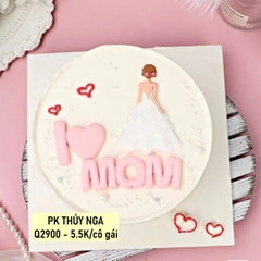Tượng nhựa dẻo-cô gái váy trắng dáng dài.