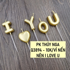 NEN- Nến I love you vàng.