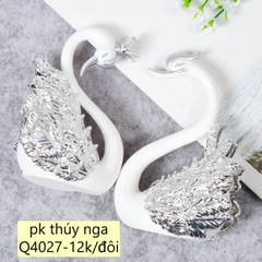 Đôi thiên nga nhựa-MÀU BẠC