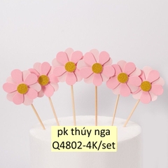 CAM-Set 6 hoa giấy - hồng