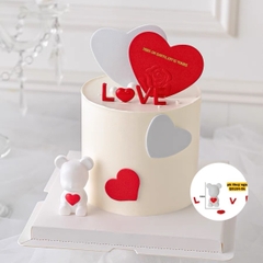 TUONG-Gấu trắng + chữ love đỏ.