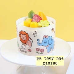 Thành bánh mica 8cm x 1kg- voi, sư tử, khủng long.