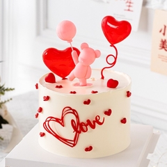 TUONG-Gấu hồng cầm bóng.