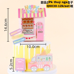 Set giấy hộp nhà và phụ kiện HỒNG.