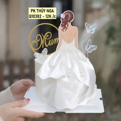 Cô gái váy vải-TRẮNG MẪU 2 (TÓC XOĂN).