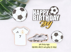 Combo 2 set giấy bóng đá- áo số 7 và giày (1 lớp).