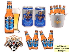 Combo 2 set bia giấy TIGER vàng đậm.
